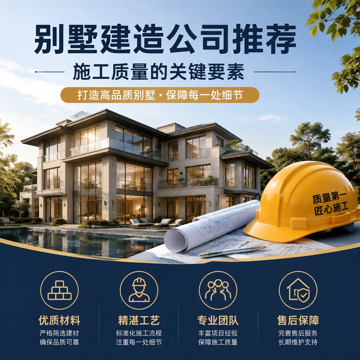 别墅建造公司推荐： 福建 施工质量的关键要素