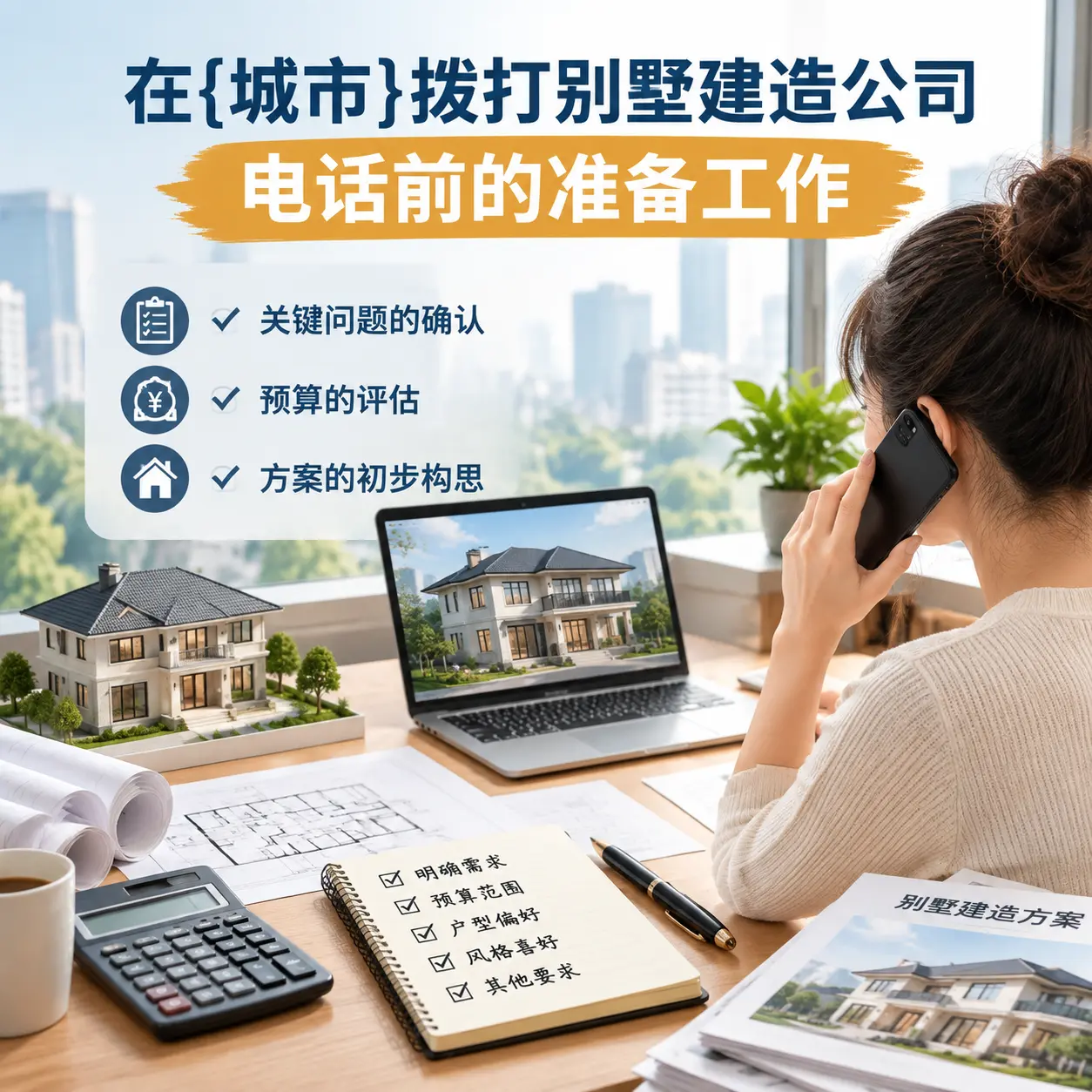 在福建拨打别墅建造公司电话前的准备工作
