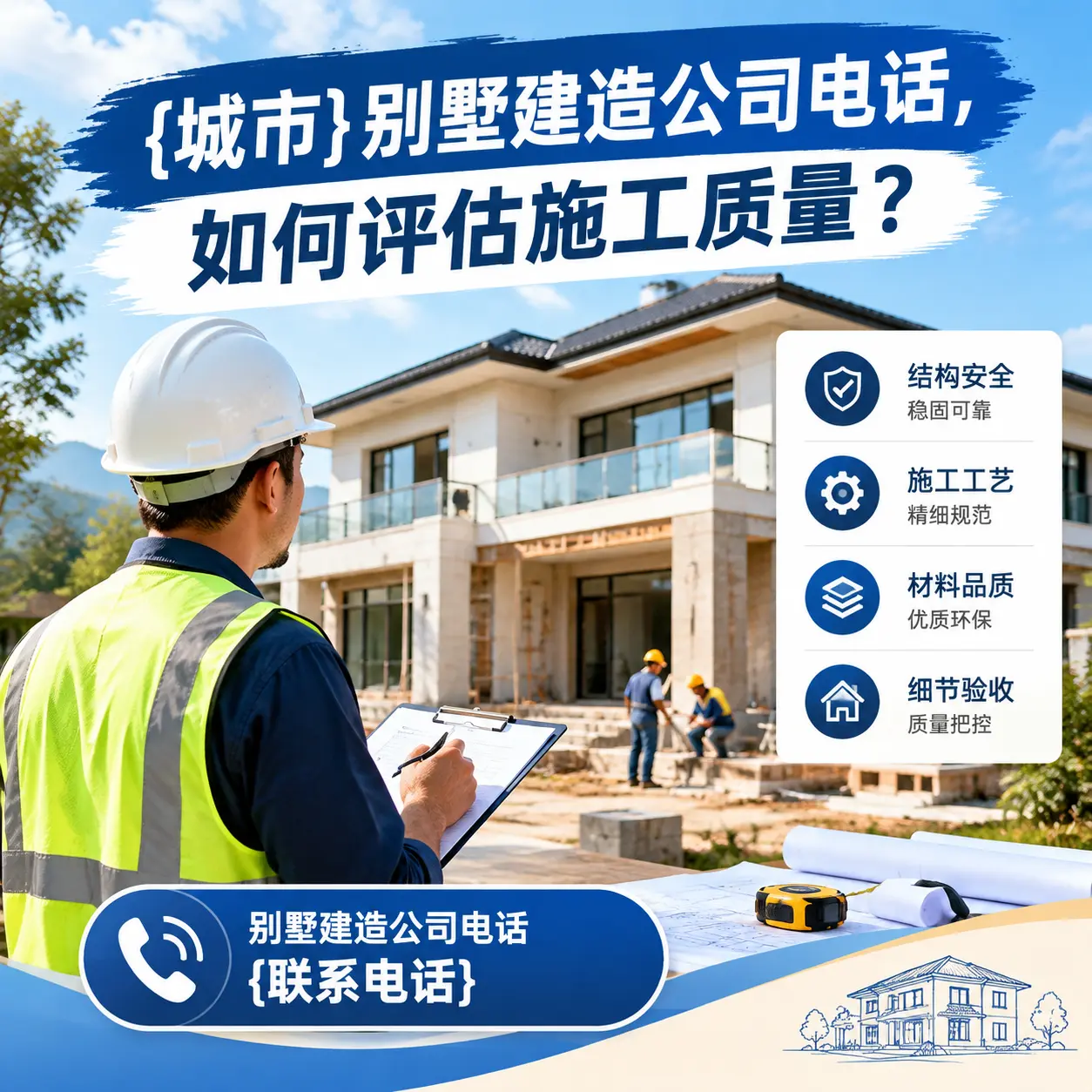 福建别墅建造公司电话，如何评估施工质量？