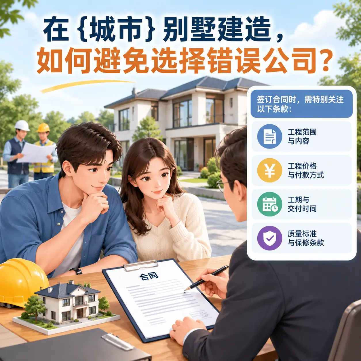 在 福建 别墅建造,如何避免选择错误公司?