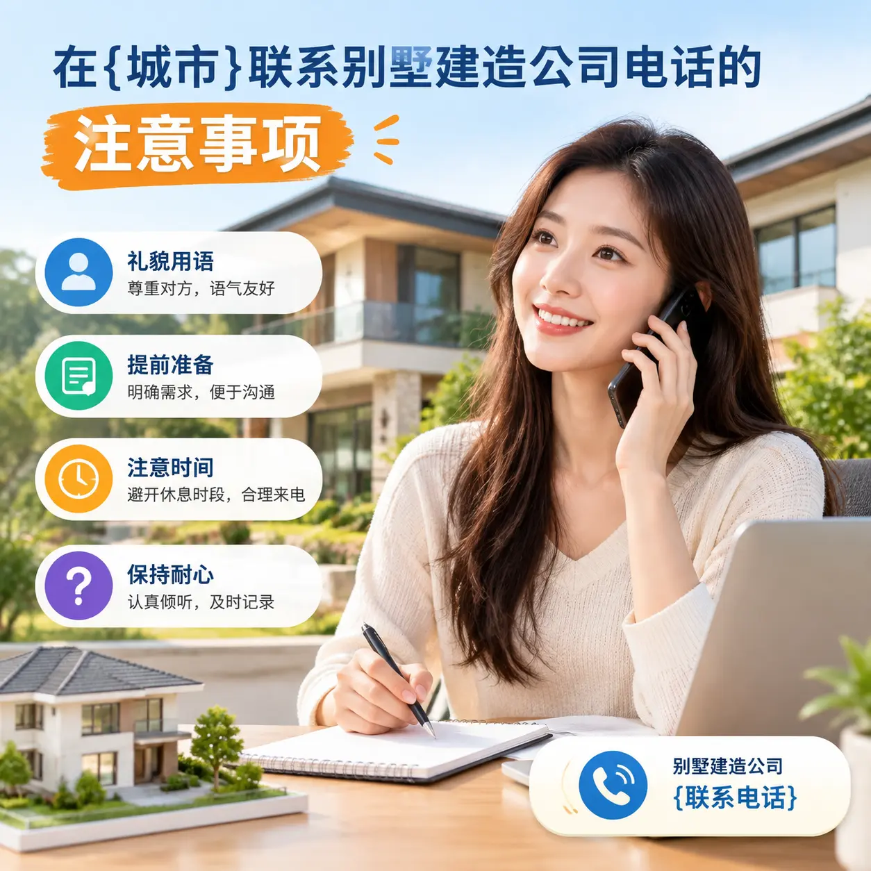 在福建联系别墅建造公司电话的注意事项