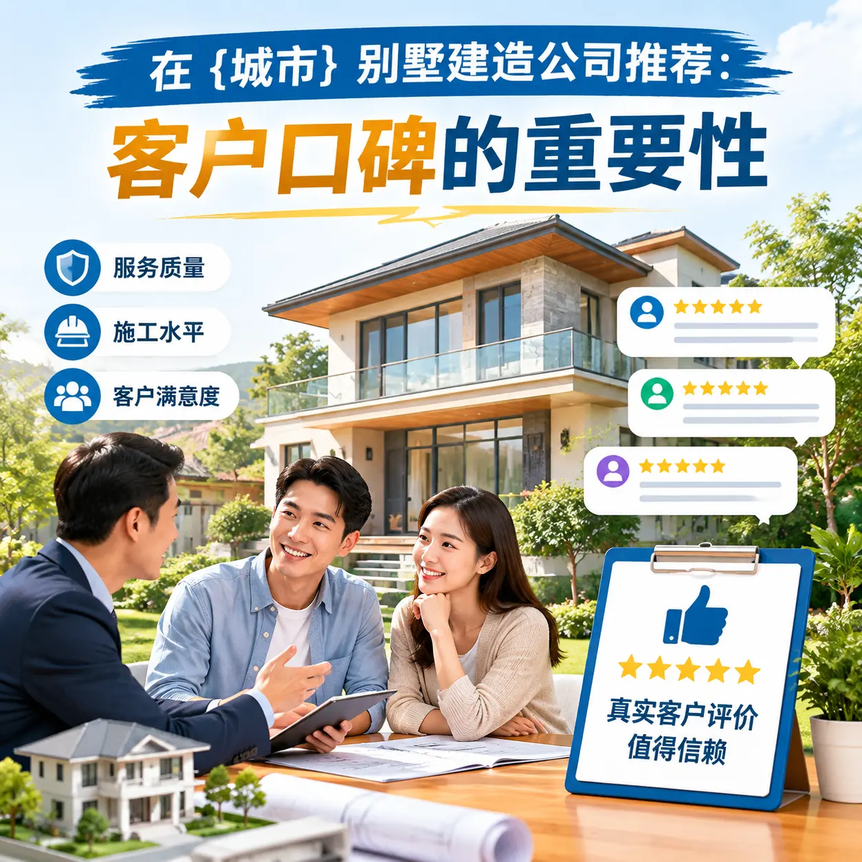 在 福建 别墅建造公司推荐:客户口碑的重要性
