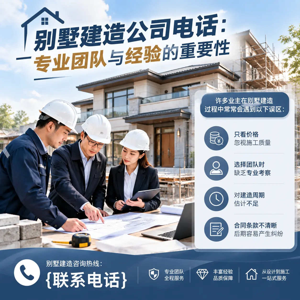 福建别墅建造公司电话:专业团队与经验的重要性