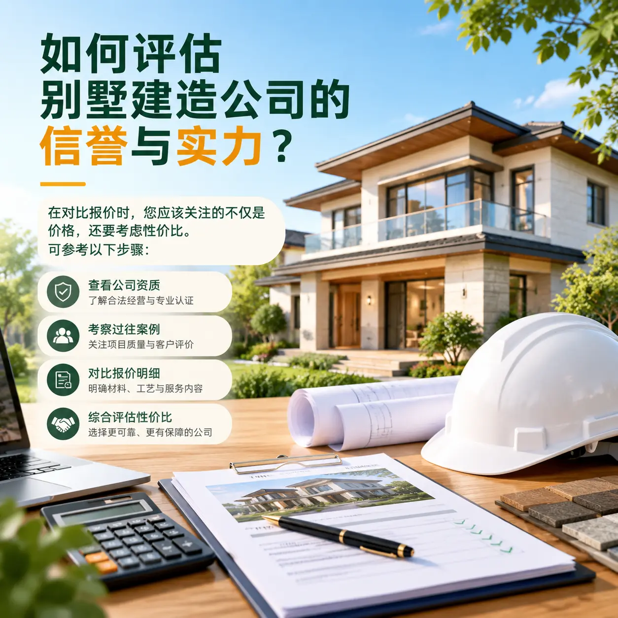如何评估 福建 别墅建造公司的信誉与实力？
