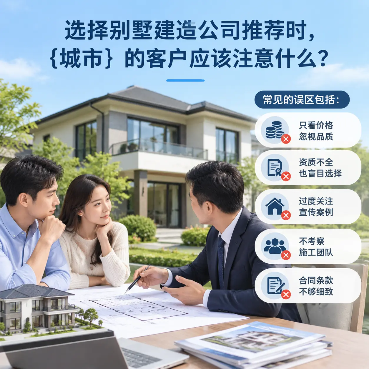选择别墅建造公司推荐时，福建 的客户应该注意什么？