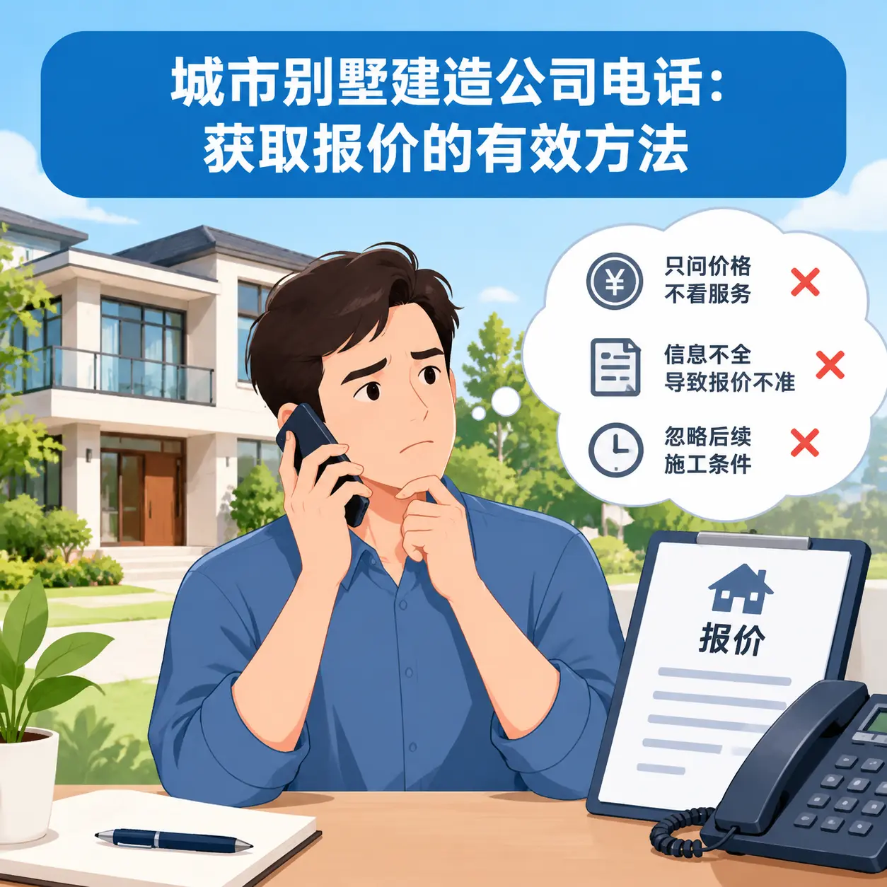 福建别墅建造公司电话：获取报价的有效方法